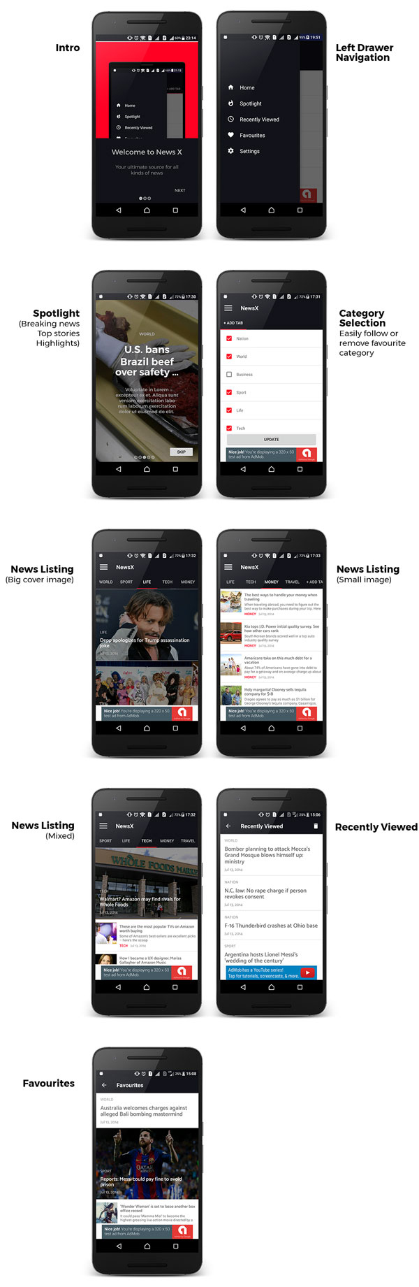 NewsX - Beautiful News App - v1.1 - 8